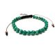 Bratara unisex cu snur si regalit verde