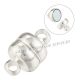 Inchizatoare magnetica argintie 11x7mm