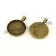 Baza de cabochon bronz antichizat 25mm
