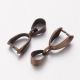 Agatatoare de pandantiv bronz antichizat 20x7mm