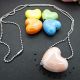 Colier handmade -inimi de ceramica cod735