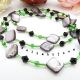 Colier handmade -sidef margele nisip cod737