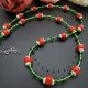 Colier handmade - margele de sticla margele nisip