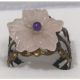 Inel-floare de cuart roz-2