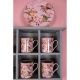 Set farfurii din portelan cu motive cu pasarele 