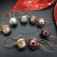 Cercei handmade unicat - perle de sticla cod746