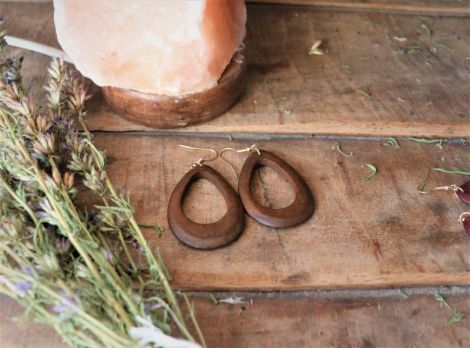 Cercei din lemn Ear drop earrings