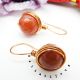 Cercei handmade unicat - agate si cupru cod745