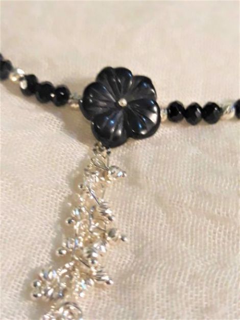 Choker argint onix