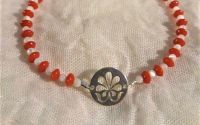 Bratara martisor argint coral sidef