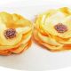 set brose flori galbene satinate