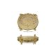 Platou mare din portelan cu patru ingerasi bronz