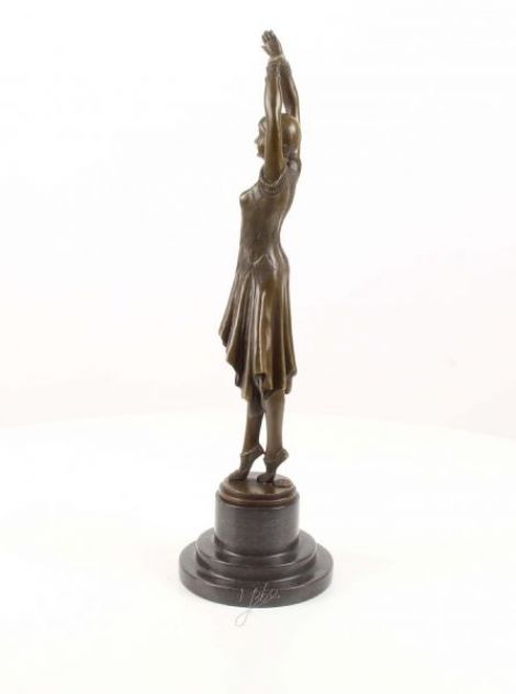 Miss Kita -statueta Art Deco din bronz