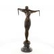 Dansatoare cu esarfa - statueta Art Deco din bronz