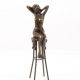 Trezirea -statueta Art Deco din bronz