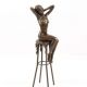 Trezirea -statueta Art Deco din bronz