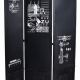 Paravan din metal negru cu diverse decoratiuni 