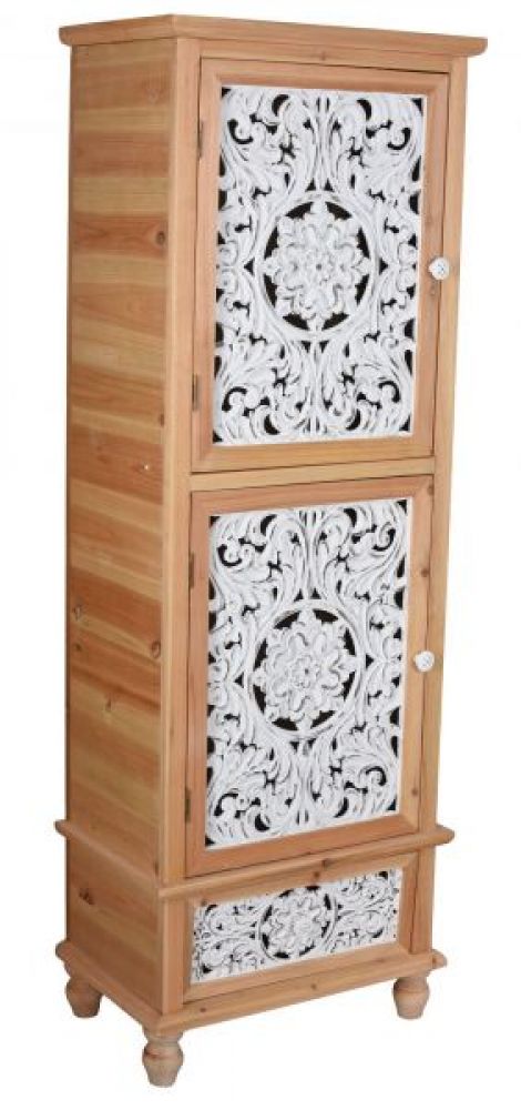 Cabinet turn Boho Style din lemn masiv natur 