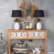 Consola Boho Style din lemn masiv natur 