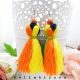 Cercei handmade unicat - ciucuri cod768