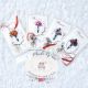 Martisor mini rame cu magnet 4 LEI450 LEI