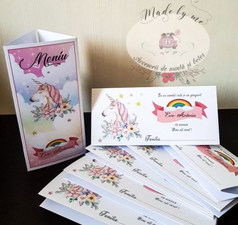 Plic de bani unicorn roz