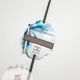 Artificii personalizate floare albastra