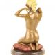 Nud art nouveau-statueta din bronz