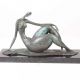 Nud -statueta modernista din bronz 
