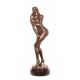 Striptease - statueta din bronz pe soclu marmura