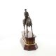 Jocheu calare- statueta din bronz 