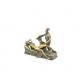 Femeia si turcul- statueta din bronz pictat