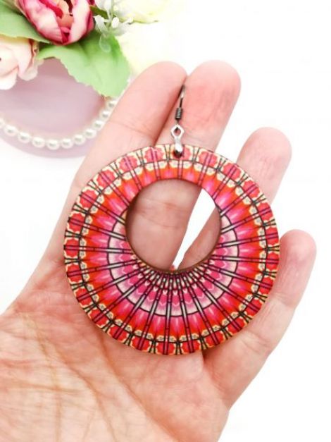 Cercei mandala mari usori casual