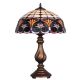 Lampa mare din bronz cu decoratiuni colorate 