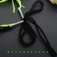 Colier handmade statement unicat - textil neon 