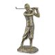 Statueta din metal cu un jucator de golf 