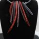 Colier handmade statement unicat - hematit cod790