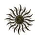 Decoratiune soare din fier forjat antik brown