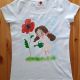Tricou pictat manual "Zana din gradina "