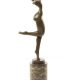 Nud modern- statueta din bronz pe un soclu marmur