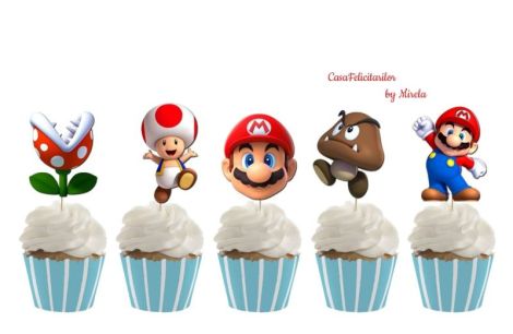 Accesorii petrecere aniversar biei Super Mario