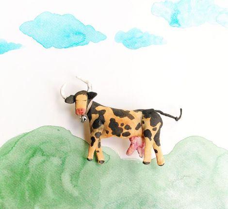 Brosa unicat When i say moo you say moo