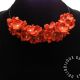 Colier handmade statement unicat -floral -foamiran