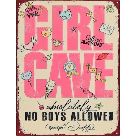 Decoratiune metalica "Girl cave"