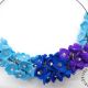 Colier handmade statement unicat -floral -foamiran