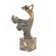 Dansatoare -statueta din bronz pe un soclu marmura