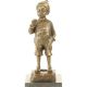 Baietel cu tigara-statueta din bronz 
