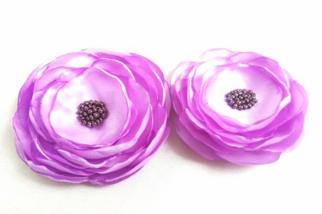 Set brose flori lila satinat 