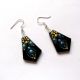 cercei lemn cu mandala 