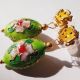 Margele Cloisonne - verde crud 